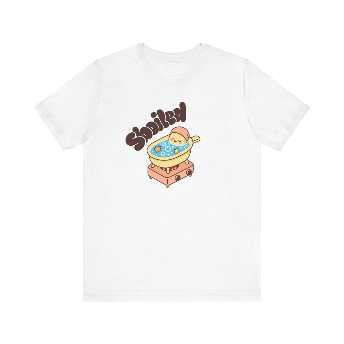 Kawaii Sboiled Egg Pan Bath Tee