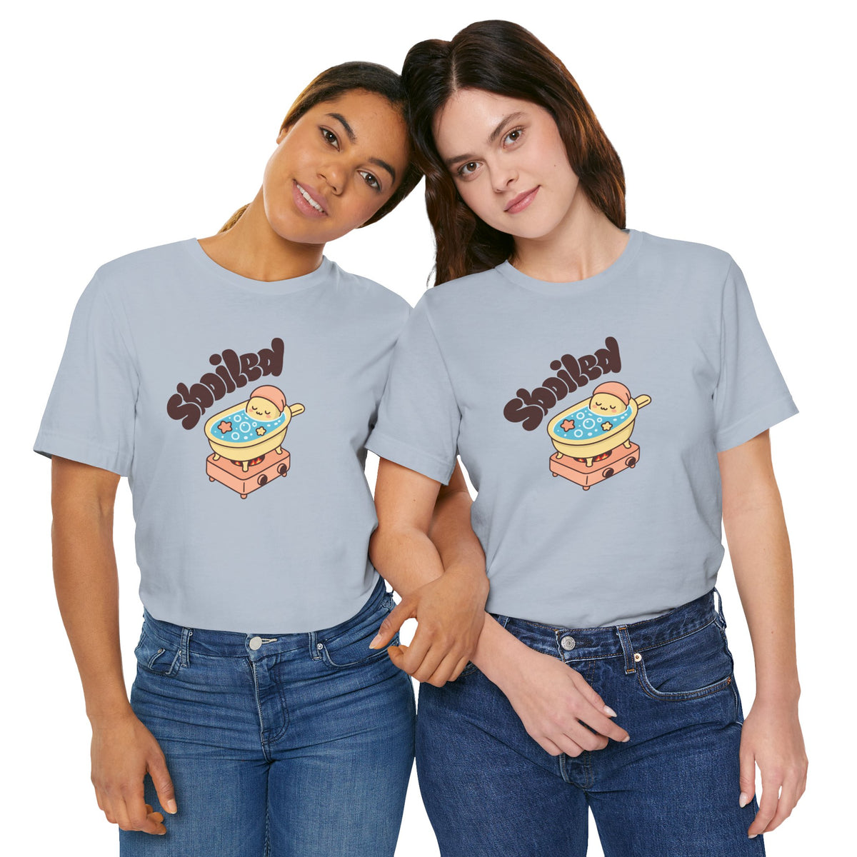 Kawaii Sboiled Egg Pan Bath Tee