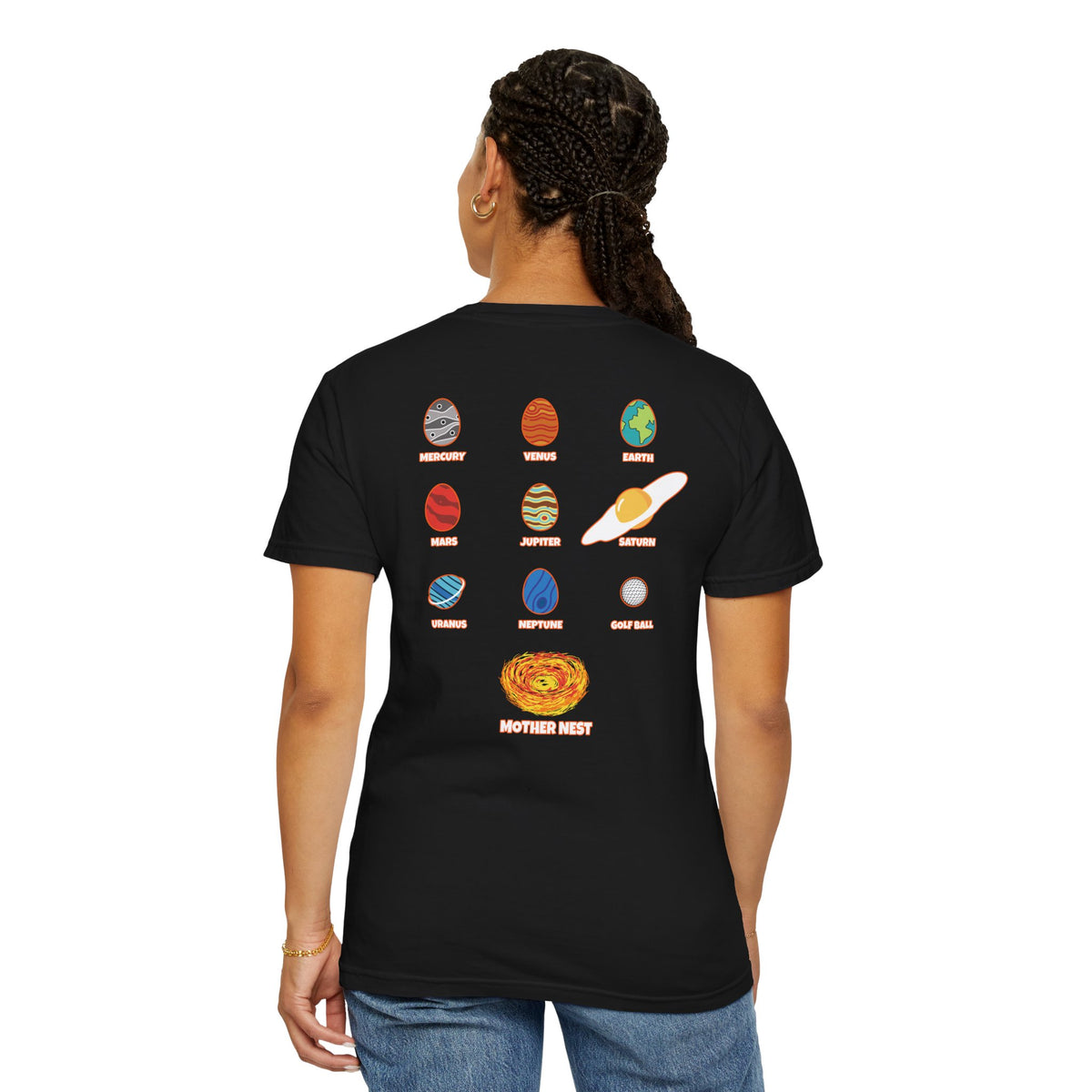 Funny Solar System Egg Pun Shirt