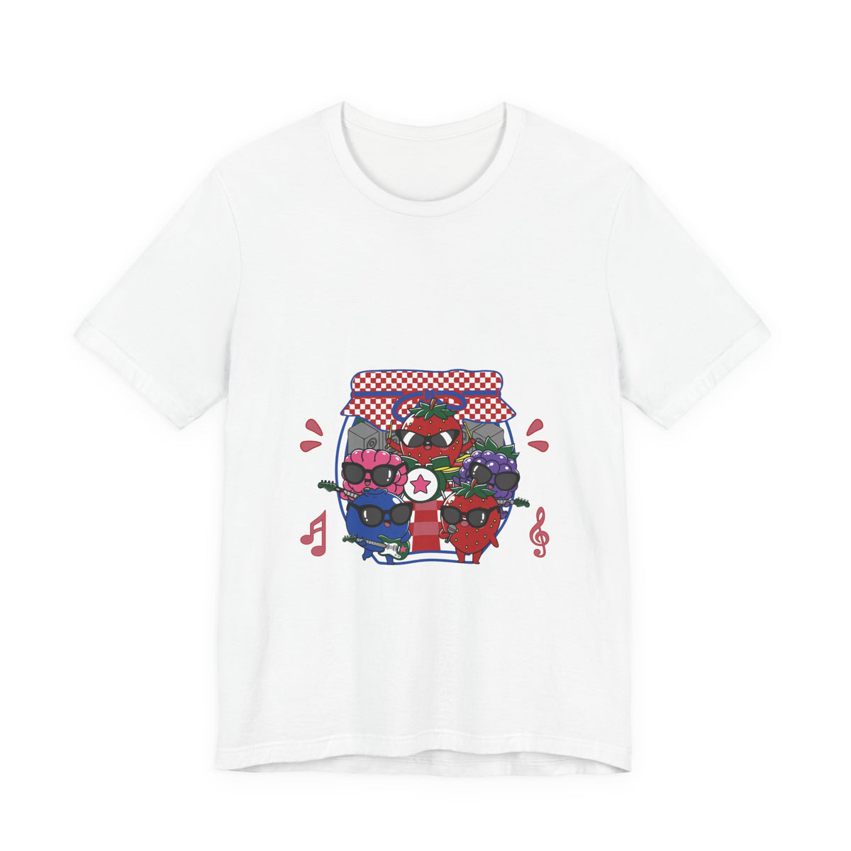 Cute Berries Jam Retro Music Tee